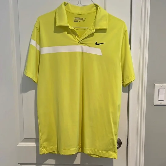 Nike Shirts Nike Mens Medium Golf Shirt Neon Yellow Poshmark